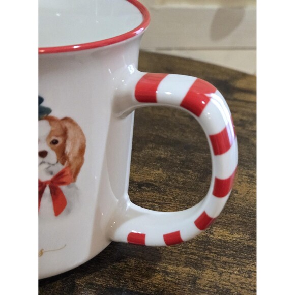 Christmas Dog Holiday Ceramic Large Mug, Coffee/Cocoa, 12 oz., NWT - Picture 3 of 6
